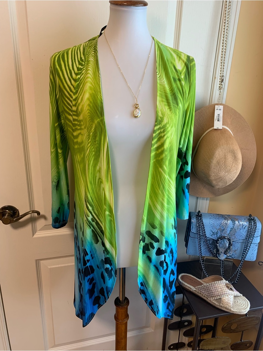 Sale 20$ Frank Lyman vintage Swim Cover up  kimono style